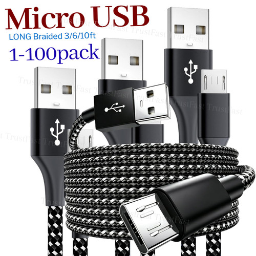 Lot braided micro usb - to,